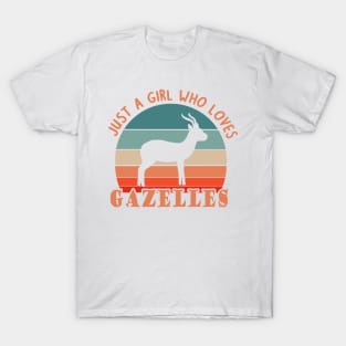 Wildlife lover gazelle girls women love T-Shirt